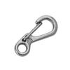 CHICTRY 10Pcs Mini SF Metal Carabiner Clips Spring Clasps Aluminum Alloy Tiny Spring Hook Keychain for Paracord Backpack EDC Survival Gear Gun Black One Size view 3