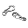 CHICTRY 10Pcs Mini SF Metal Carabiner Clips Spring Clasps Aluminum Alloy Tiny Spring Hook Keychain for Paracord Backpack EDC Survival Gear Gun Black One Size view 4