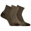 Men's Merrell Wool Blend Cushioned Hiker Quarter Socks 3 Pair, Olive, Oatmeal, Brown, M/L (Men's Shoe Size: 9.5-12) (MEA33505Q3U2001) view 2