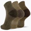 Men's Merrell Wool Blend Cushioned Hiker Quarter Socks 3 Pair, Olive, Oatmeal, Brown, M/L (Men's Shoe Size: 9.5-12) (MEA33505Q3U2001) view 3