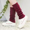 Loritta Womens Leg Warmers Winter Warm Knit Long Boot Socks Slouch Knee High 80s for Party,A2-4 Pairs(black + dark Grey + light Grey + wine red) view 3