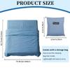 MongByYa Sleeping Bag Liner Lightweight Compact Sleeping Bag Sack Portable Clean Travel Sheet Camping Sleep Sheet for Backpacking Hotel Hiking (Mystic Blue, 82.7 X 70.9) view 3
