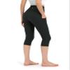 ODODOS Women's High Waisted Printed Yoga Capris with Pocket, Tummy Control Non See Through Workout Sports Running Athletic Capri Leggings, Charcoal Leopard, Medium view 3
