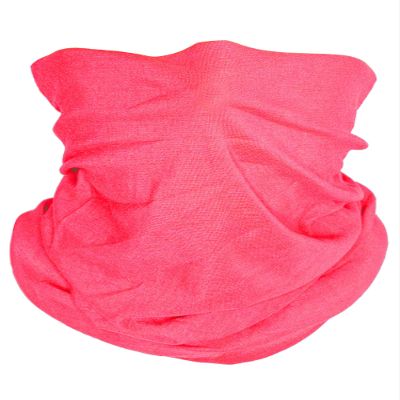 TOP HEADWEAR Multifunctional Face Covering Neck Gaiter Scarf - Neon Pink