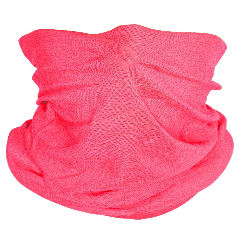 TOP HEADWEAR Multifunctional Face Covering Neck Gaiter Scarf - Neon Pink