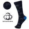 Alpine Swiss Mens Dress Socks 6 Pair Crew Sock Cotton Dress Socks for Men Solid Ribbed Argyle Pattern Multicolor Fun Designs Nautical Pack view 2