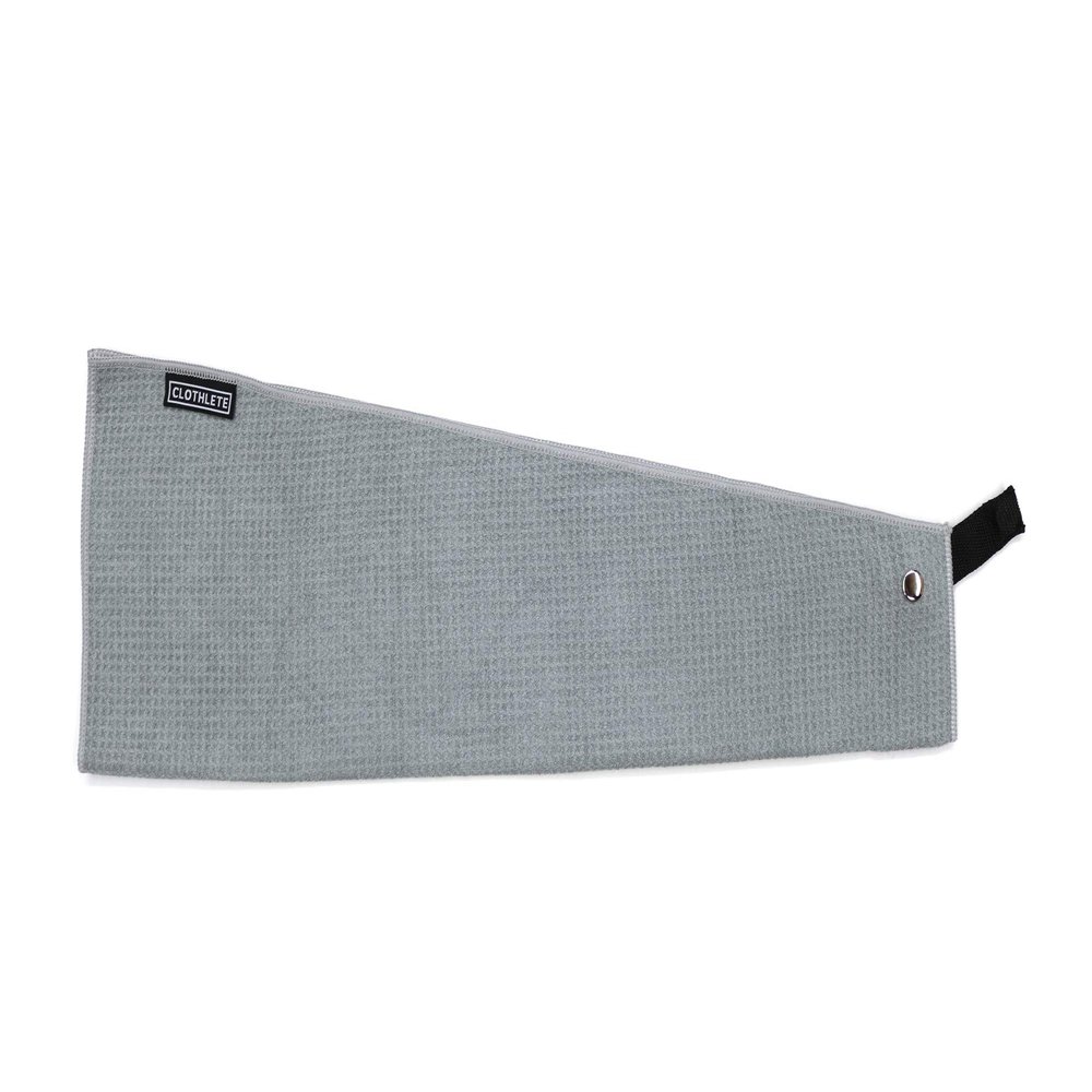 Clothlete Magnetic Microfiber Golf Towel 16" x 24" (Gray, 1 Pack)