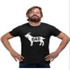 Go All Out XXX-Large Black Adult Goat Dad Greatest of All Time Funny Father's Day T-Shirt view 1