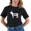 Go All Out XXX-Large Black Adult Goat Dad Greatest of All Time Funny Father's Day T-Shirt view 2