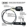 XM SURF MORE Big Wave 20ft Surfboard Leash with Power Clip Quick Release Upgrade, Cord Thickness (.313in), Key Pocket, Unbreakable Swivels, Detachable Railsaver, Made in USA view 2