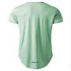Athlemon Mens Long Shirts for Men Extra Long T Shirts Mens t-Shirts Longline Hipster Reflective Line Scallop Tees view 2