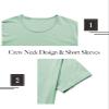 Athlemon Mens Long Shirts for Men Extra Long T Shirts Mens t-Shirts Longline Hipster Reflective Line Scallop Tees view 3