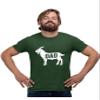 Go All Out XXXX-Large Forest Green Adult Goat Dad Greatest of All Time Funny Father's Day T-Shirt view 1