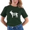 Go All Out XXXX-Large Forest Green Adult Goat Dad Greatest of All Time Funny Father's Day T-Shirt view 4