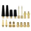 Bicycle Presta Schrader Valve Adaptor, 16PCS YASI Brass Bike Pump Adapters, Ball Pump Needle, Balloon Inflatable Toys Nozzle Inflator Adapter, Air Pump Accessories for Standard Pump or Air Compressor1 view 1