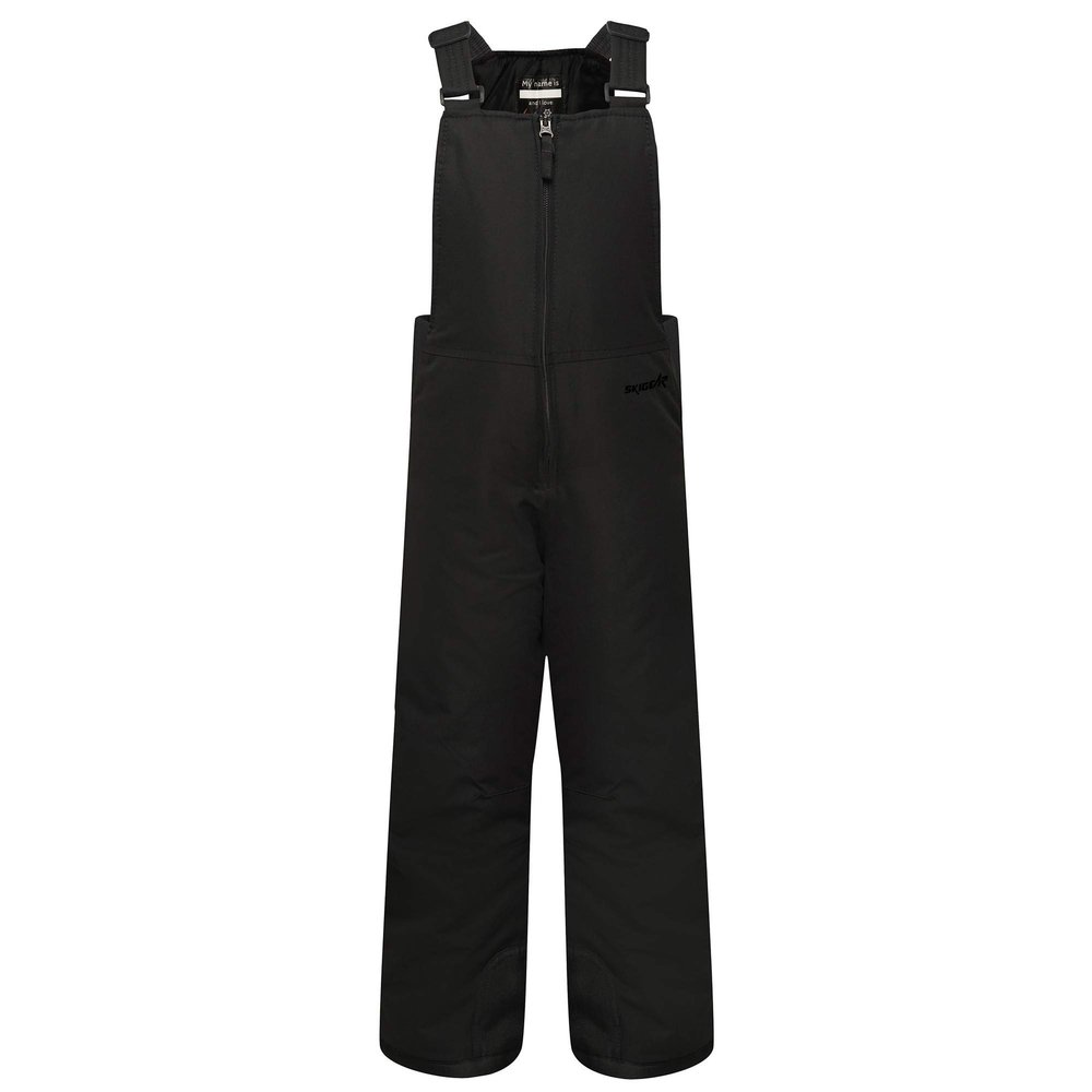 SkiGear Infant/Toddler Chest High Snow Bib Overalls, Black, 12 Months
