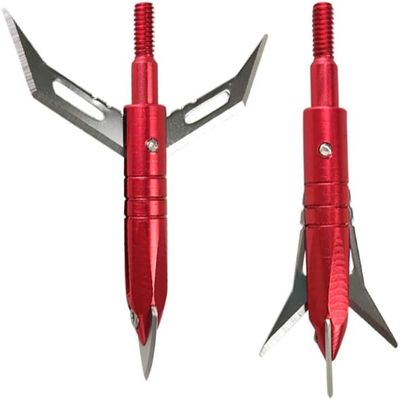 AMEYXGS 6pcs/12pcs Archery Hunting Arrowheads Blade Broadhead Screw in Arrow Tips Detachable Arrow for Hunting Outdoor Shooting Target Practice Accessories and Box (Type 19, 12 pcs)