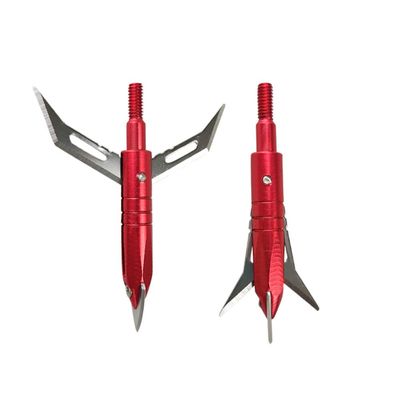 AMEYXGS 6pcs/12pcs Archery Hunting Arrowheads Blade Broadhead Screw in Arrow Tips Detachable Arrow for Hunting Outdoor Shooting Target Practice Accessories and Box (Type 19, 6 pcs)