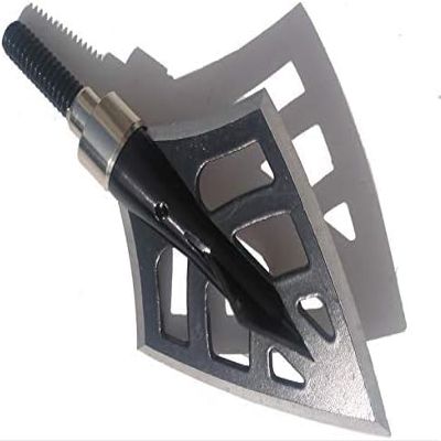 AMEYXGS 6pcs/12pcs Archery Hunting Arrowheads Blade Broadhead Screw in Arrow Tips Detachable Arrow for Hunting Outdoor Shooting Target Practice Accessories and Box (Type 13, 12 pcs)