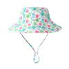 easyforever Unisex Boys Girls Sun Hat Summer Sun Protection UPF50+ Wide Brim Bucket Caps for Swim Beach Outdoor Sports Blue A S view 1
