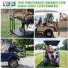 10L0L Golf Cart Rear Seat Safety Grab Bar & Trailer Hitch with Receiver Universal Fits Yamaha,Club Car, EZGO,Street Legal Heavy Duty Grab Bar w/Triangle Safety Sign view 2