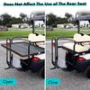 10L0L Golf Cart Rear Seat Safety Grab Bar & Trailer Hitch with Receiver Universal Fits Yamaha,Club Car, EZGO,Street Legal Heavy Duty Grab Bar w/Triangle Safety Sign view 3