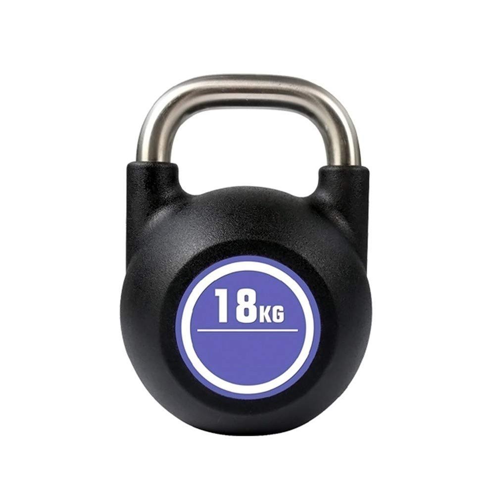 AGYH Kettlebells Cast Steel Kettlebell, Professional Strength Training, Core Training, Muscle Training, 8kg/10kg/12kg/14kg/16kg/18kg/20kg/22kg/24kg (Size : 18kg/39.6lb)