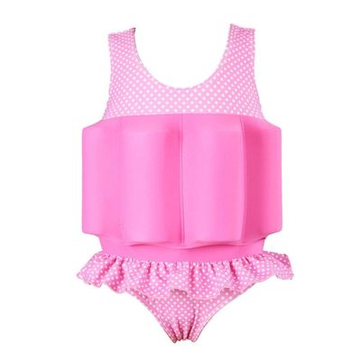 Kids Baby Floatation Swimsuit with Adjustable Buoyancy Float Suit Swim Vest One Piece Floating Swimwear for Boys Girls Toddler Learn to Swimming Bathing Suit Beachwear Pink 18-24 Months
