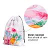 Flamingo Drawstring Storage Bags - Gym & Towel Bags with Pineapple Design view 3