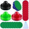 URATOT Air Hockey Accessories - Pushers, Pucks & Paddles (4 Pushers, 8 Red Pucks, 8 Green Pads) view 1