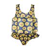Kids Baby Floatation Swimsuit with Adjustable Buoyancy Float Suit Swim Vest One Piece Floating Swimwear for Boys Girls Toddler Learn to Swimming Bathing Suit Beachwear Yellow Sunflower 2-3T view 1