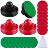 URATOT Air Hockey Accessories - Pushers, Pucks & Paddles (4 Pushers, 8 Red Pucks, 8 Green Pads) view 1