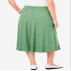 Woman Within Plus Size Petite 7-Day Knit A-Line Skirt - 6XP, Sage view 2