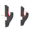 RISEDS Sword Hook Wall Mount Samurai Sword Hanger Display Holder Adjustable for Katana Wakizashi Tanto 1-Tier Velvet Padded view 2