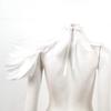 iiniim Punk Gothic Natural Dyed Rooster Feather Shrug Shawl Shoulder Wings Collar Necklace Halloween Costume Type B White One Size view 3
