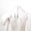 iiniim Punk Gothic Natural Dyed Rooster Feather Shrug Shawl Shoulder Wings Collar Necklace Halloween Costume Type A White One Size view 3