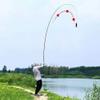 ZFF Fishing Rod Spinning Ultralight Super Hard Carbon Fiber Telescopic Hand Pole Long Section for Carp (Size : 4.8m) view 4