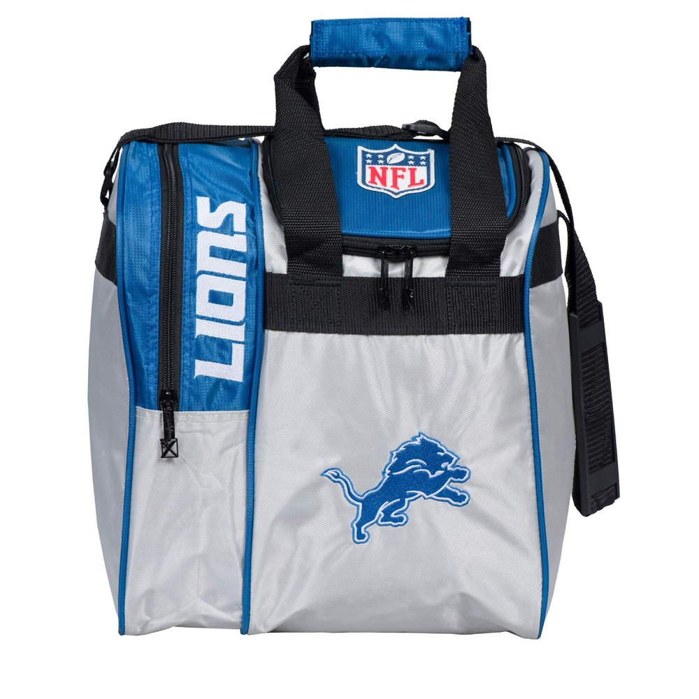 KR Strikeforce NFL Detroit Lions Single Bowling Ball Tote Bag with Shoe Compartment
