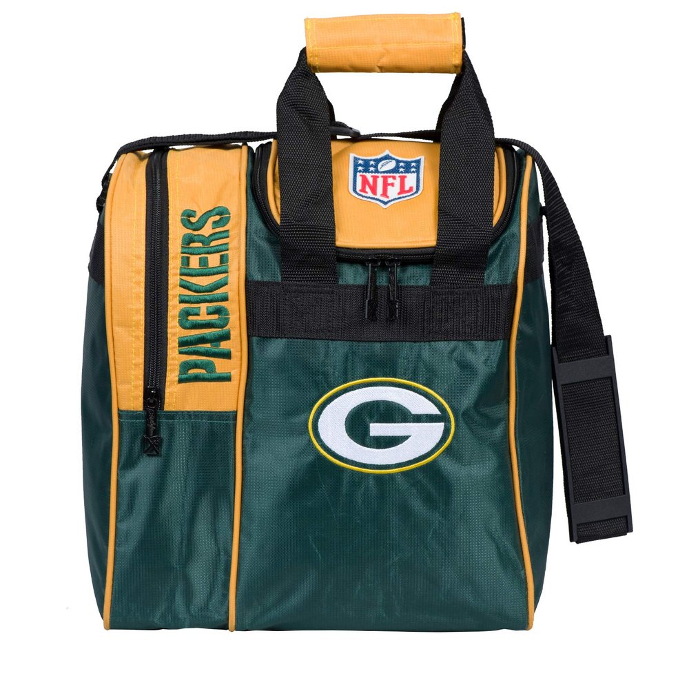 KR Strikeforce NFL Green Bay Packers Single Bowling Ball Tote Bag with Shoe Compartment