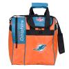 KR Strikeforce NFL Miami Dolphins Single Bowling Ball Tote Bag with Shoe Compartment view 1
