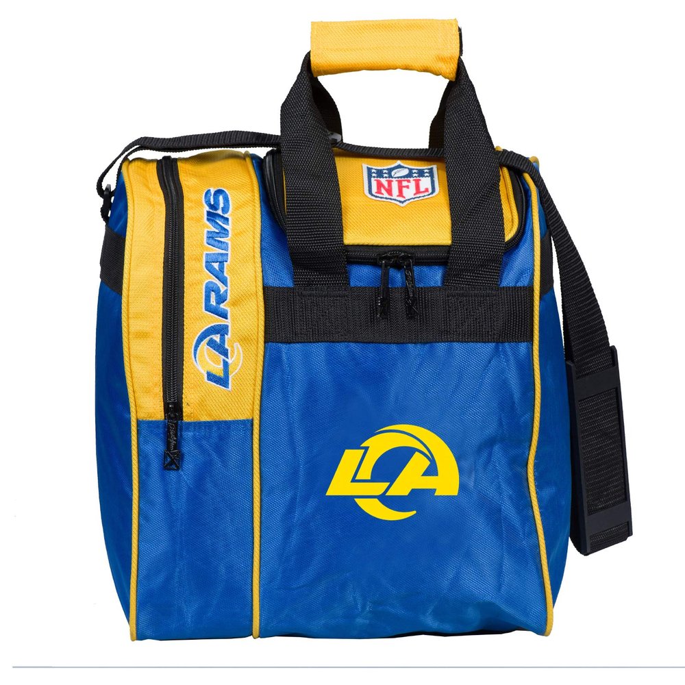 KR Strikeforce NFL Los Angeles Rams Single Bowling Ball Tote Bag with Shoe Compartment