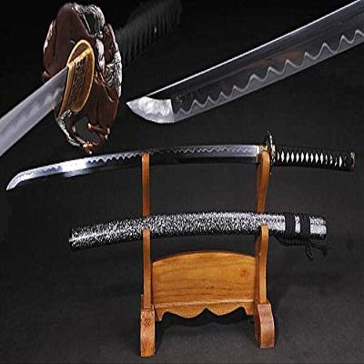 GLW Sword Full Handmade T10 Carbon Steel Clay Tempered Blade Japanese Samurai Katana Sword