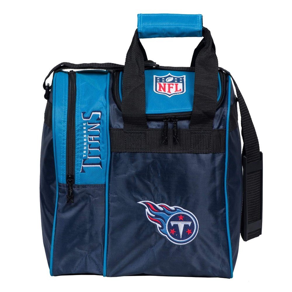 KR Strikeforce NFL Tennessee Titans Single Bowling Ball Tote Bag with Shoe Compartment
