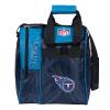 KR Strikeforce NFL Tennessee Titans Single Bowling Ball Tote Bag with Shoe Compartment view 1