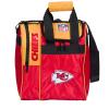 KR Strikeforce NFL Kansas City Chiefs Single Bowling Ball Tote Bag with Shoe Compartment view 1