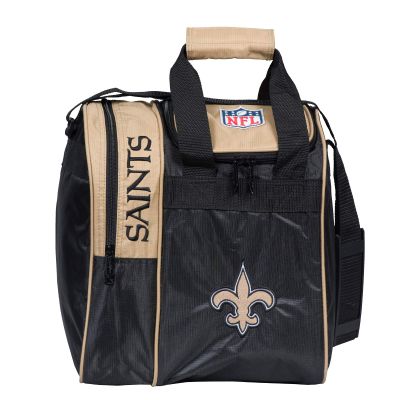 KR Strikeforce NFL New Orleans Saints Single Bowling Ball Tote Bag with Shoe Compartment