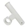 Fishmaster Adjustable T-Top Rod Holder - Powder Coated White - Marine Grade Aluminum, Rail Mount, Universal Fit view 1
