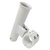 Fishmaster Adjustable T-Top Rod Holder - Powder Coated White - Marine Grade Aluminum, Rail Mount, Universal Fit view 3