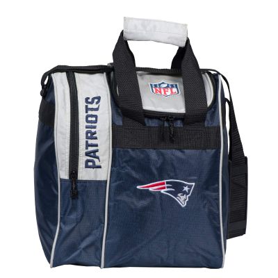 KR Strikeforce NFL New England Patriots Single Bowling Ball Tote Bag with Shoe Compartment