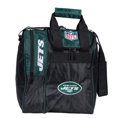 KR Strikeforce NFL New York Jets Single Bowling Ball Tote Bag with Shoe Compartment